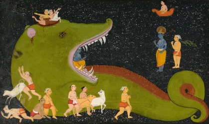 Krishnas Sieg über Aghasura